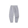 Anta Training Series Solid Color Mid Waist Fleece Cuffed Knitted Sports Pants Men Bottoms Gray 152347307-1