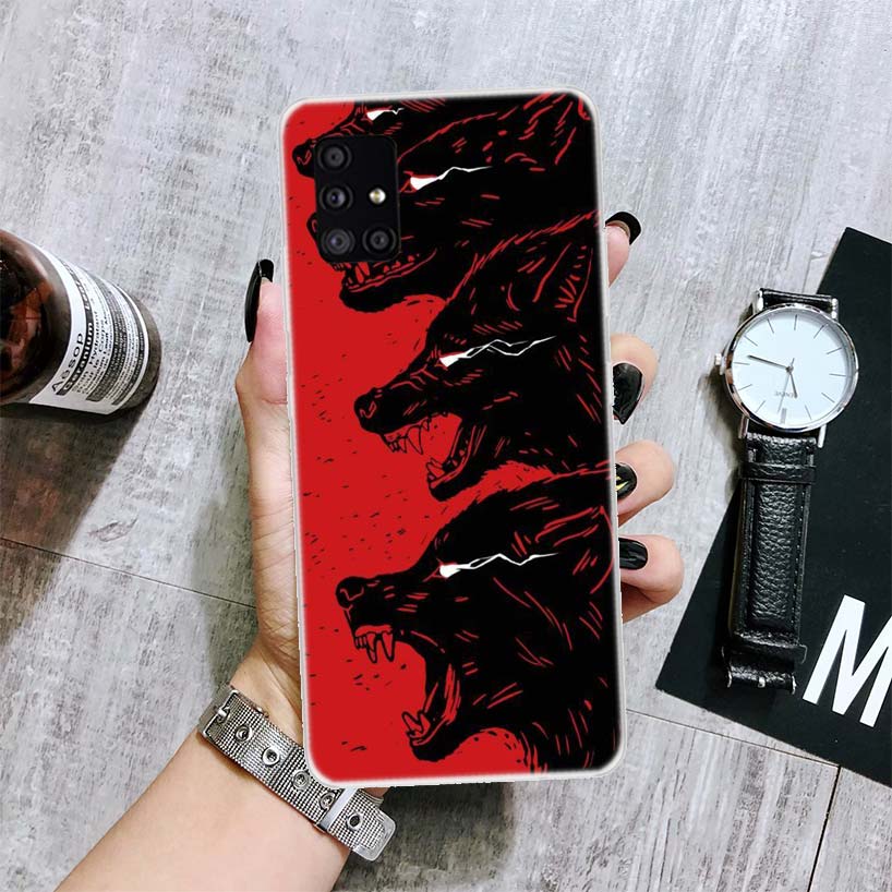 Чехол для телефона "Злой животный волк свирепый" для Samsung Galaxy A52 A32 A22 A12 A02S A50S A30S A51 A31 AA71 Note 20 Ultra 10 S10 Plus Gal