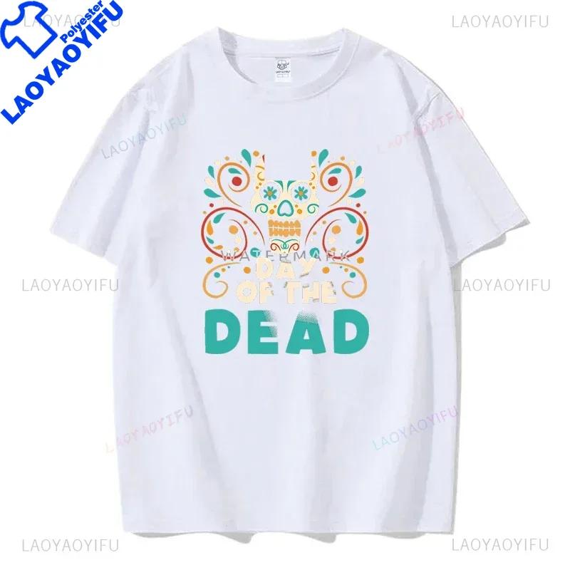 Mexican Day Of The Dead DA De Los Muertos Printed Tshirt Unisexs Graphic TShirt Casual Comfy Tees For Summer Unisex Clothing
