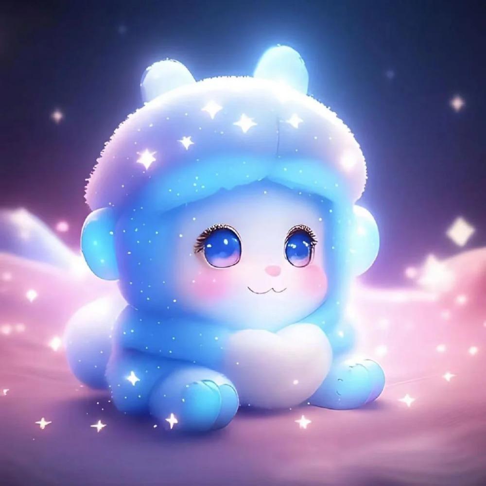 Алмазная картина, полная дрель, милое животное, круглая алмазная живопись, ручная работа, голубая роза, сделай сам, алмазная мозаика, картина, украшение дома