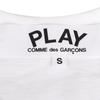 COMME des Short Sleeve Red Heart Logo PLAY COMME des GARCONS RED HEART PLAY T108 White L [PLAY GARCONS] Футболка ФУТБОЛКА Мужская [Товар]