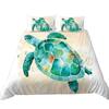 Turtle Pattern Bedding Set Bedding Cover with Pillow Case AU/EU/US Single/Double Full Size Home Bedding Set
