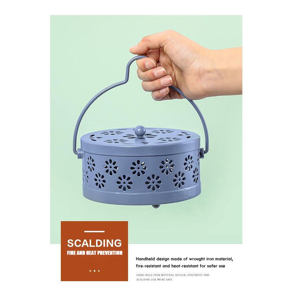 Чехол для спирали от комаров Держатель для лотка Противопожарный держатель для отпугивания комаров Портативная курильница для благовоний