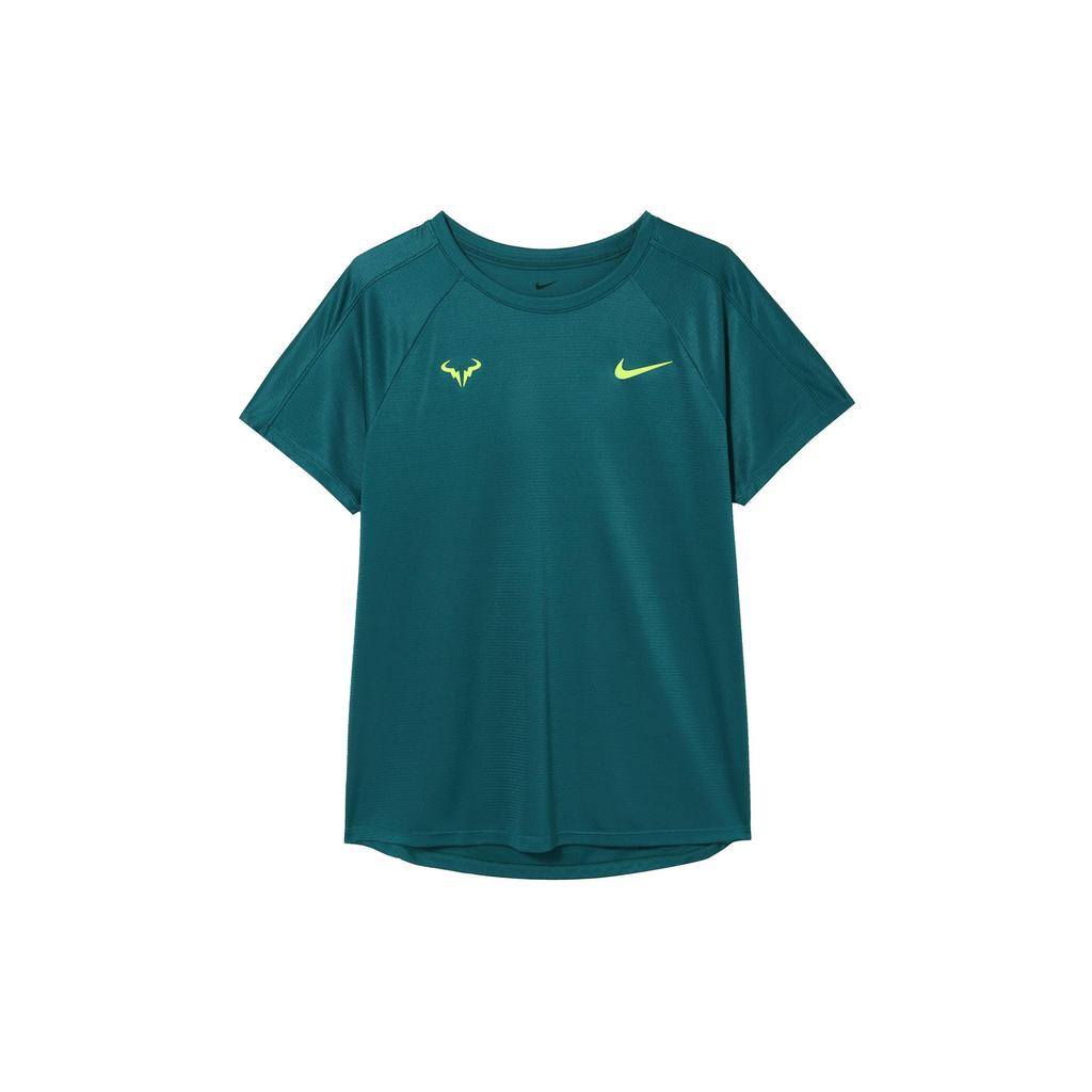 Nike Теннисная футболка ChallengerRAFA DRI FIT SS24 Мужская Geode Water Duck Cyan DV2888-381
