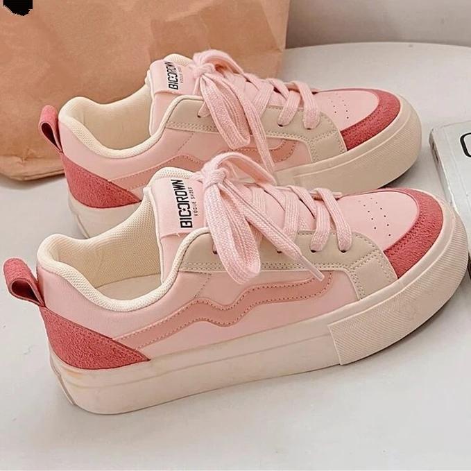 Весна и Осень Новый Стиль Мода Повседневные Удобные Увеличенная Подошва Платформа Износостойкая Женская Спортивная Обувь