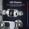 R3D7 LED Shower Head Temperature Monitor Digital Water Thermometer for Bathing Faucet Mounted Display with Electricity Detection