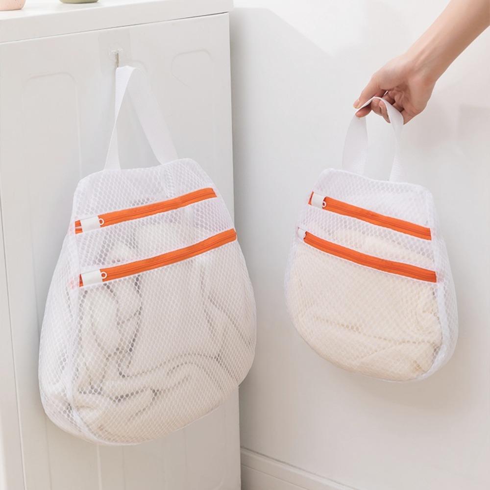 Reusable Laundry Wash Bags Double-Layer Zipper Underwear Laundry Bags New Washing Bag  Bra
