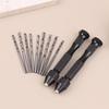0.5-3.0Mm Hand Drill Set Mini Aluminum Hand Drill Bit Jewelry Craft Hand Manual Drill Woodworking Tools Drill Bit Dropship
