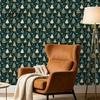 Rental Friendly Wall Decoration Christmas Tree Sticker, 150/300cm Gold Green Peel And Stick Wallpaper, Pattern Decal Removable PVC for Living
