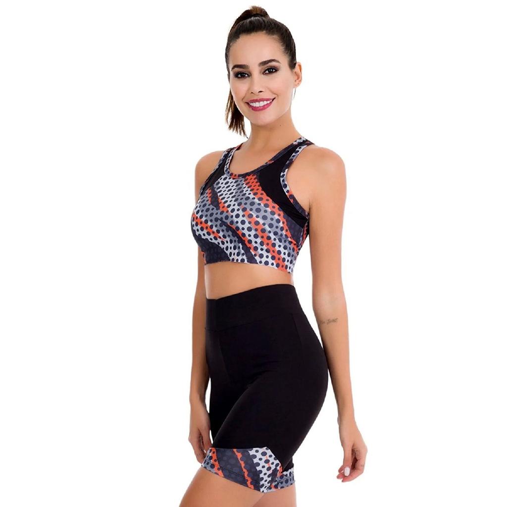 Женские короткие колготки-бюстье черного и синего цвета Lady 4005, спортивный комплект