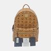 [Pre-Owned] Studded Decor Vintage Faux Leather Backpack - Good #16E615J