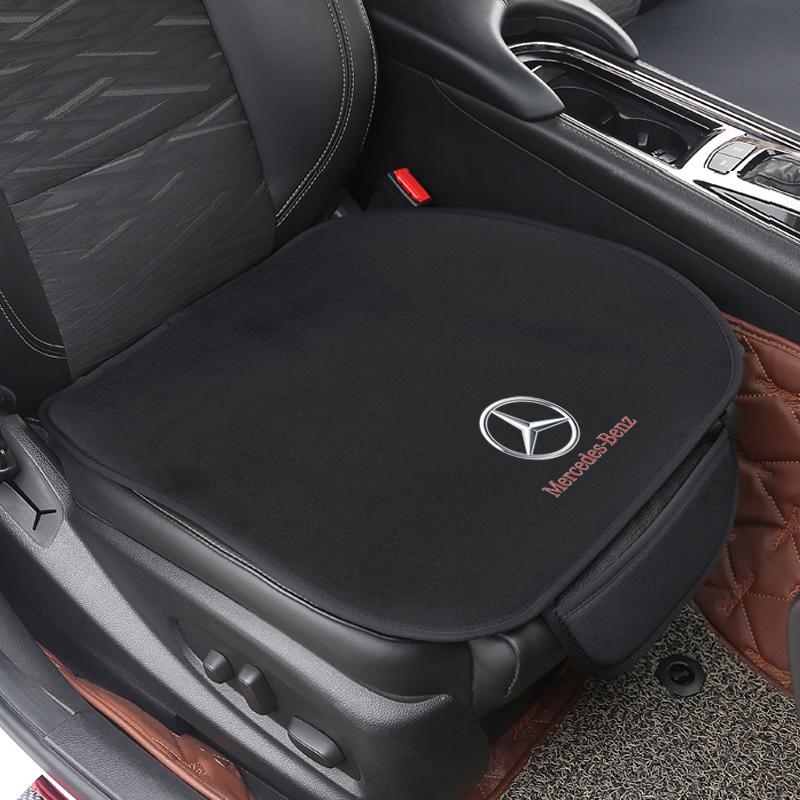 CQZ1 1PCS Car Seat Cushion Non-Slip Cover Ice silk Velvet Plush for Mercedes Benz C180 C200 C260 C300 W108 W124 W126 ZD-BENZ