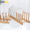 3/6 Layer Bamboo Dish Rack Kitchen Organizer Drying Rack Drainer Storage Holder Kitchen Accessories Organizer Dish Drainer Shelf