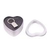 Silver/Red/Pink Heart Metal Box Empty Jewelry Box Heart-shaped Containers  for Candle