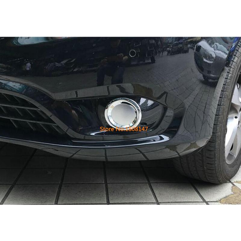 Car Front Fog Light Lamp Frame ABS Chrome Cover Trim Stick Parts Eyebrow For Benz Vito W447 2016 2017 2018
