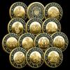 Zodiac Commemorative Medal, Constellation Coins, European and American Coins, Constellation Commemorative Coins, Lucky Coins, Zodiac Collection