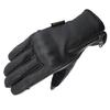 Komine GK-850 Leather Winter Short Gloves for Motorcycles - Z Series Black L
