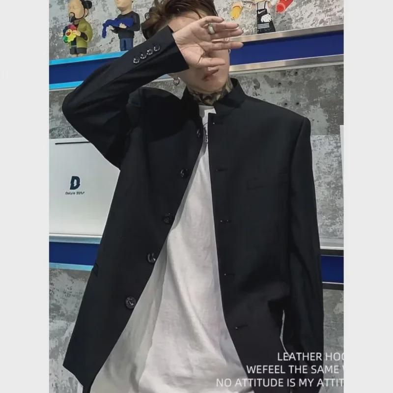 Мужская куртка в стиле Чжуншань: Красивый костюм в стиле Чжао Шаньхэ для весны и осени