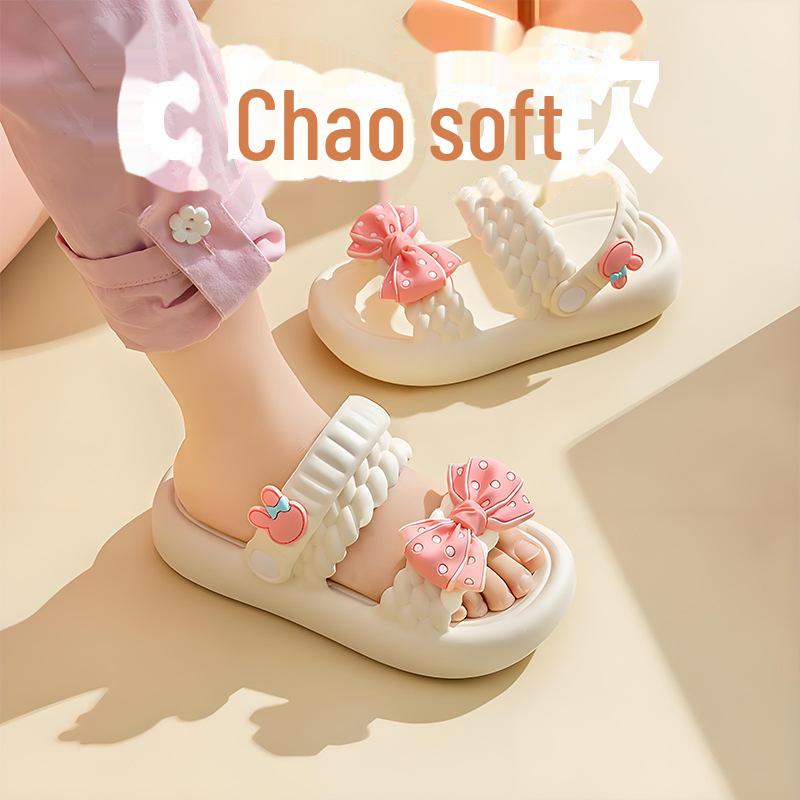 2024 Eva Princess Fashion нескользящие сандалии для девочек - мягкие повседневные пляжные тапочки на толстой подошве