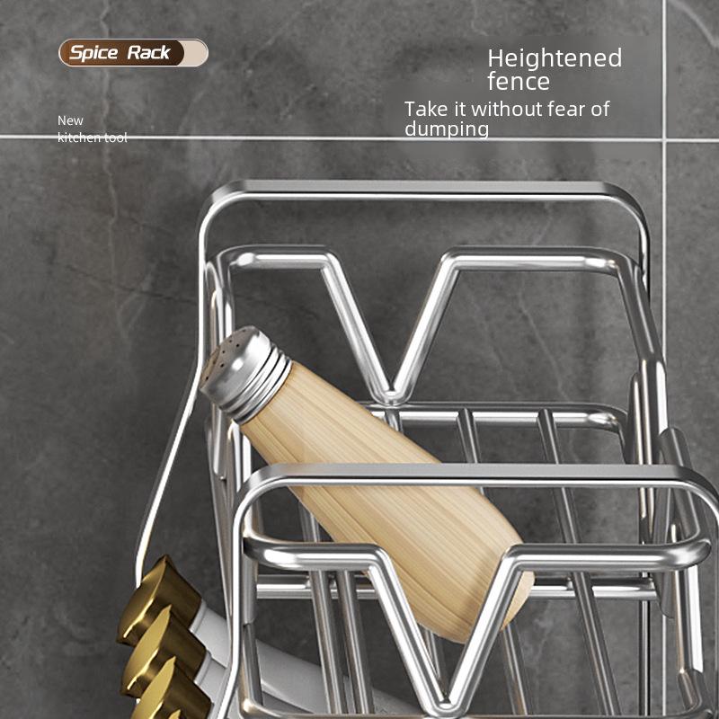 Multi-Layer Stainless Steel Kitchen Spice and Pot Rack