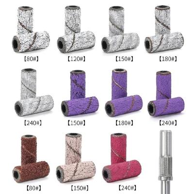 Мини-ленты для шлифовки 80/120/150/180/240 грит, насадки из нержавеющей стали для маникюрного аппарата