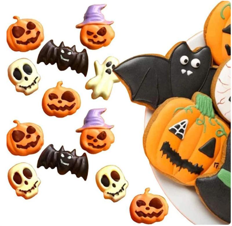Хэллоуин страшная тыква силиконовая форма шляпа призрака череп кубик льда шоколадная еда форма для выпечки печенья печенье форма для выпечки торта