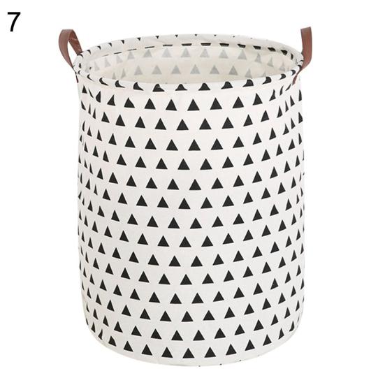 Foldable Laundry Basket Dirty Clothes Toys Storage Bag Handle Bucket Organizer