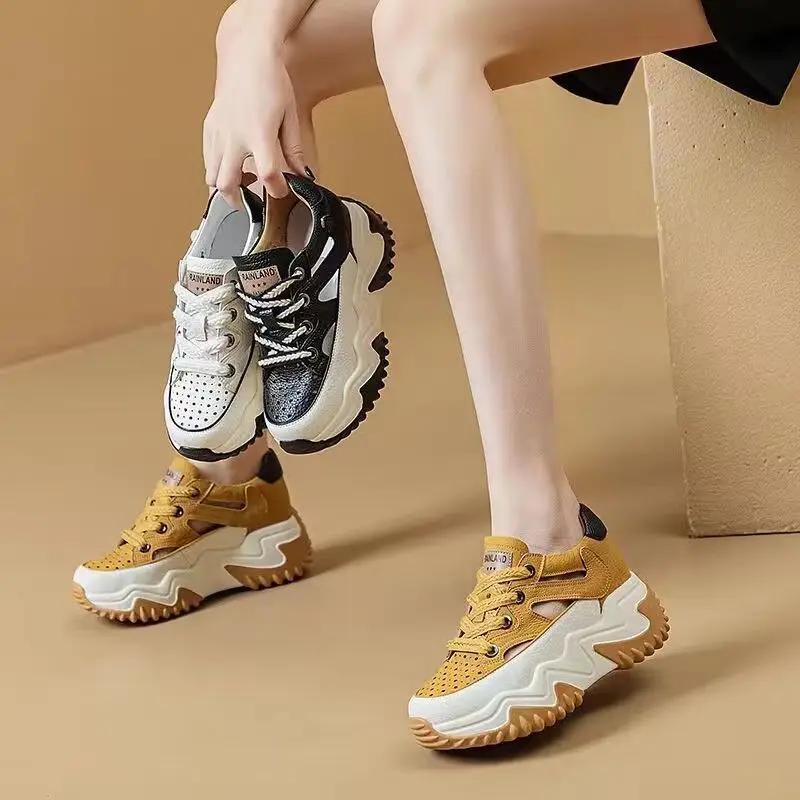 2024 Новые популярные модные универсальные повседневные туфли весна-осень женские классические полые дышащие спортивные туфли кроссовки