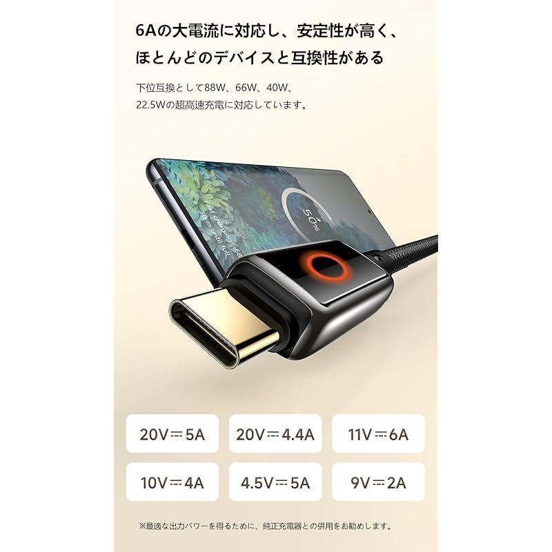 Mcdodo USB-A To USB-C Cable 6A Fast Charging Smart Power Off Cable with Breathing Lamp Type-C Cable iPhone 16/15 Xperia Galaxy Compatible with USB-C