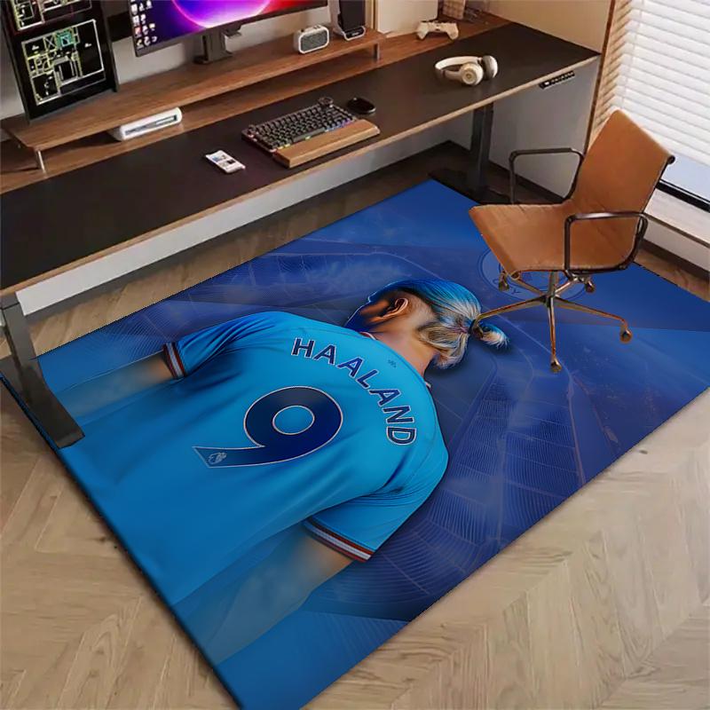1pc Haaland2 Design Printed Area Rug Carpet for Bedroom Living Room Home Decor Rugs Mat Non Slip Mat Rug for Bedside