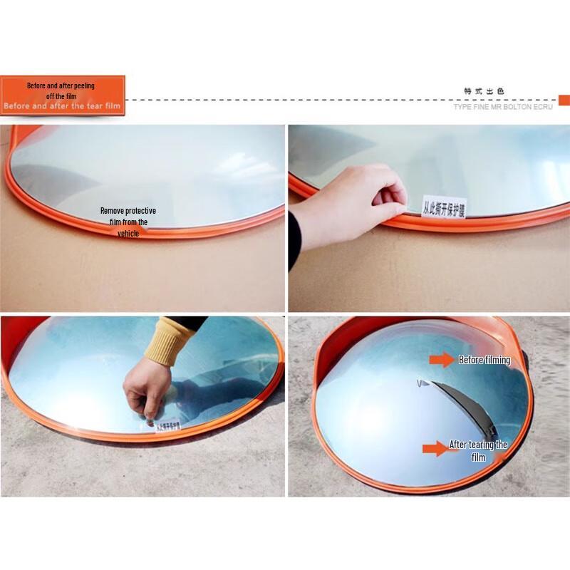 Indoor/Outdoor Convex Security Mirror with Pole