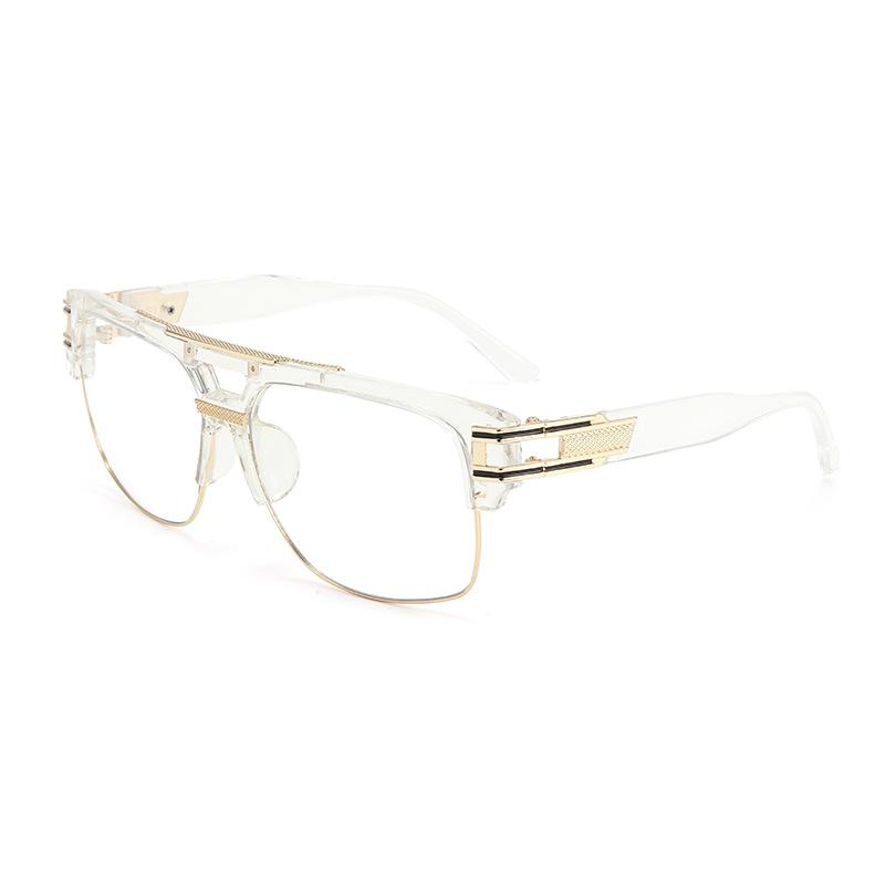 Мужские стимпанк солнцезащитные очки с двойной перекладиной, новые, с большой оправой, ретро, с защитой от УФ-лучей, для улицы, для вождения, солнцезащитные очки