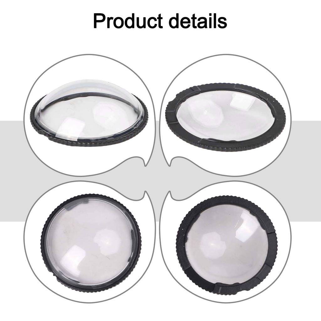 2pcs Lens Guards PC Len Protective Mirror For Insta360 X5 Camera Cap Protector Cover Rotating Protective Sports Camera Accessory