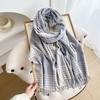 Retro Autumn and Winter British Scarf Women's High End Plaid Thickened Warm Scarf Couple Student Shawl Windproof