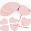 WTEMPO 50PCS Wedding Love Labels Valentine's Day Hanging Paper Tags Labels Writable Decorative Labels Creative DIY Hanging Labels Gifts Wrap Labels