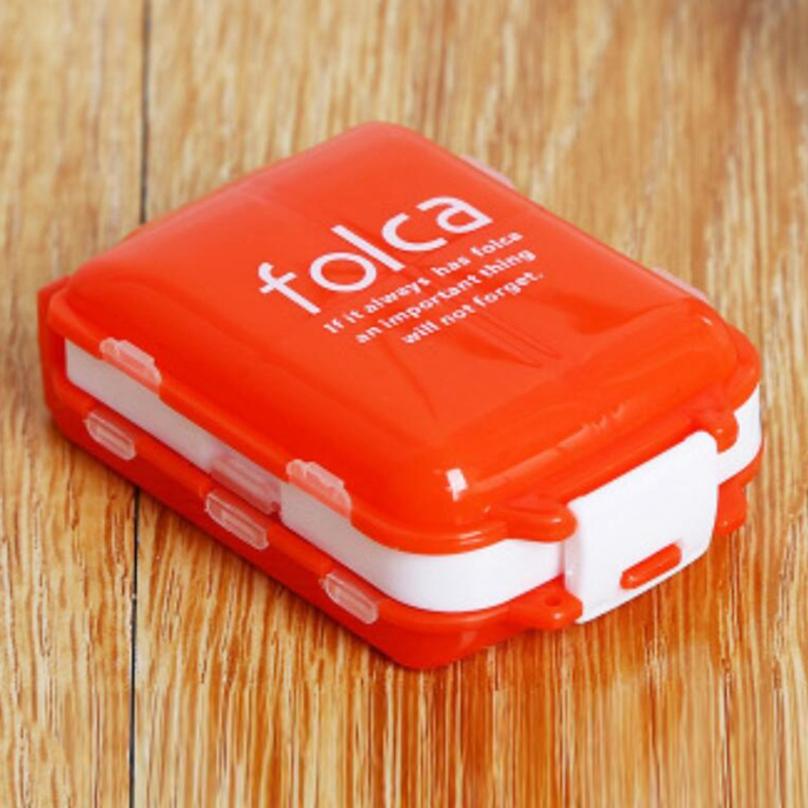 Путешествия 8 отделений коробка для таблеток держатель для таблеток-органайзер-дозатор