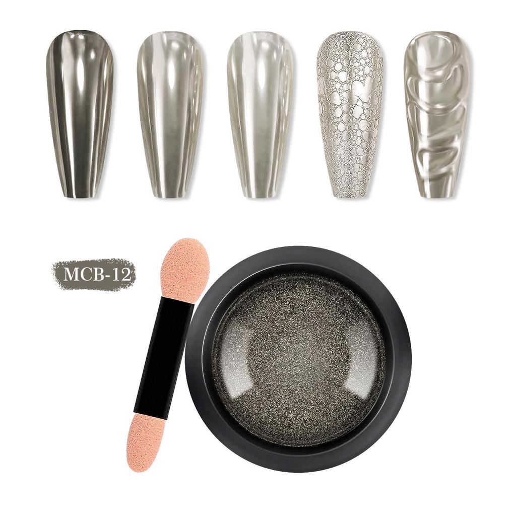 Electroplating Magic Mirror Nail Art Titanium Glitter Powder Set