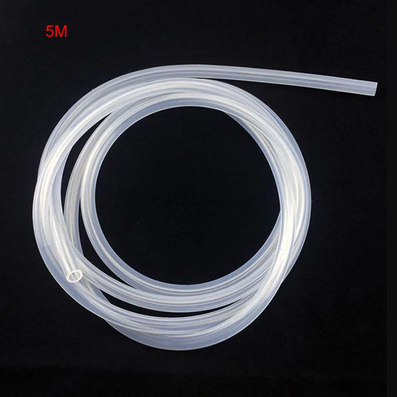 1M/5M Clear Translucent Silicone Tube Aquarium Fish Tank Air Pipe Water Hose Soft Safe Rubber Flexible Tube Oxygen Tube
