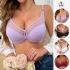 4Pcs Woman Push Up Bra with Wired Mesh Underwear Breathable Fashion Letter Print Bras Sport Bra 34B 36B 38B 40B