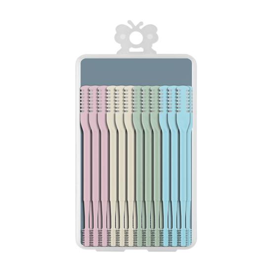 1/2/3/5/12/24Pcs Double-Head Nose Hair Trimmer Sharp Blade 360 Degree Rotating Nasal Hair Cutter Remover Men Women Manual Nose Hair Trimming Tools