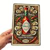 Винтажная металлическая вывеска Tabasco Устрицы Настенное искусство из кованого железа с резным бордюром Дизайн бутылки Кухня