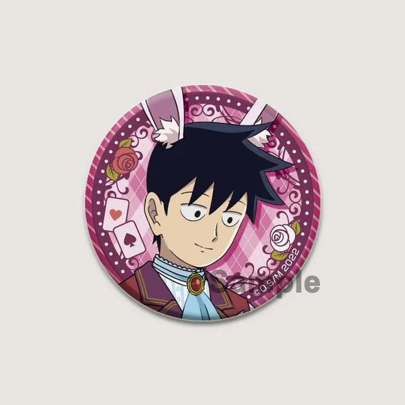 32/44/58 мм японские аниме-значки Mob Psycho 100 на рюкзаке, аксессуары, значки на лацкан, мультяшные броши для одежды, сумок, декора, подарков для фанатов