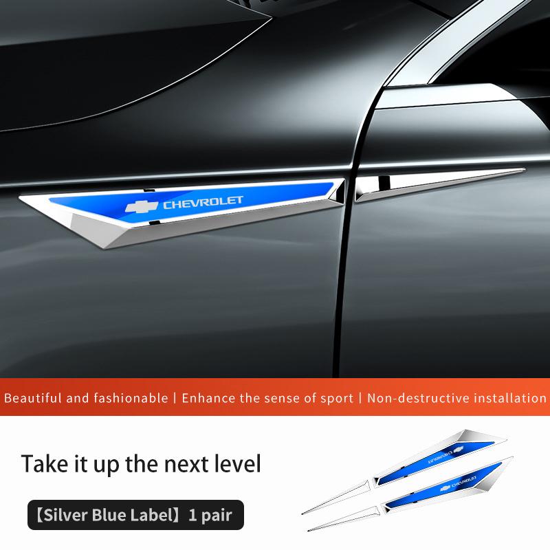 Автомобильная боковая наклейка-шильдик на крыло для Chevrolet AVEO Sail Blazer TRAX CRUZE TRAX IMPALA SILVERADO, Декор кузова и бампера