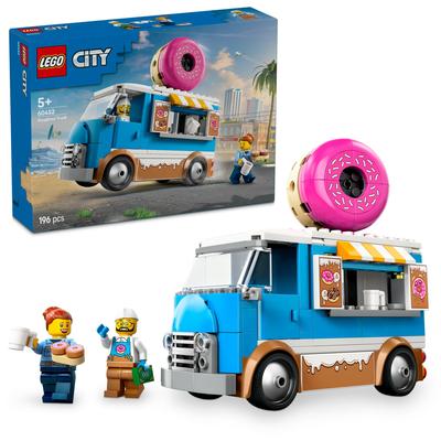 Игрушка LEGO City Магазин пончиков - Подарок на день рождения - Строительные блоки - Развивающая игрушка для мальчиков и девочек от 5, 6, 7, 8 лет - Включает транспортные средства, машинки, миниатюры