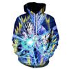 2024 Anime Dragon Ball Super Saiyan Goku Gohan Digital Printing Hoodie Hooded Sweatshirt for Men, Women, Adults and Children