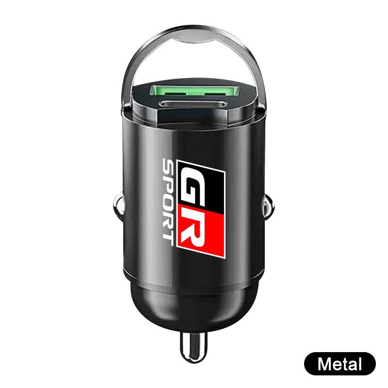 Micro Car Quick Charger Vehicle Cigarette Lighter Convert Plug Car Accessories For TRD Toyota C-hr Prado Rav4 Yaris Hilux Prius