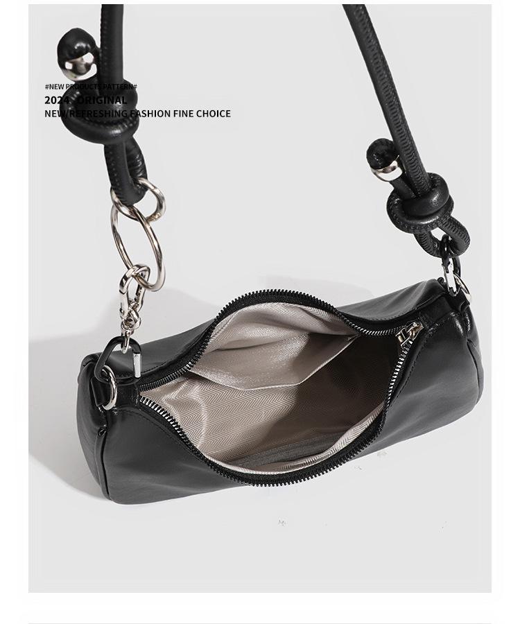 Women's 2025 Spring/Summer Fashion Textured Underarm Bag - Versatile Single Shoulder Dumpling Bag