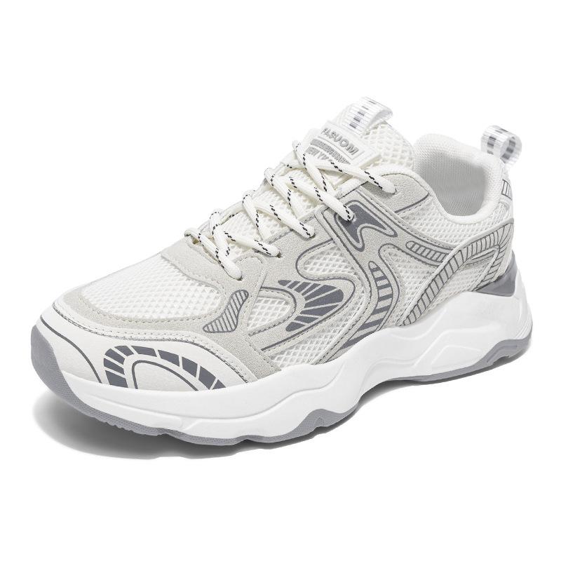 Осенний тренд мужской обуви 2024 года, четыре сезона, мужские сетчатые дышащие спортивные повседневные кроссовки для бега, модная обувь для подростков и пап