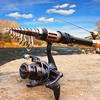Portable Rod Reel Set - Telescopic Fishing Rod Reel Combos for Travel Freshwater Fishing