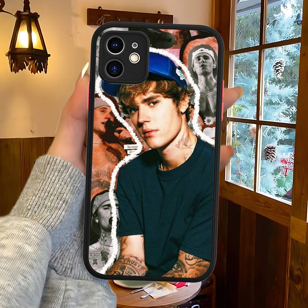 Чехол для телефона певца Джастина Бибера для iPhone 13 12 X XS MAX Pro Max 16 15 11 14 Pro Max Ударопрочный матовый чехол